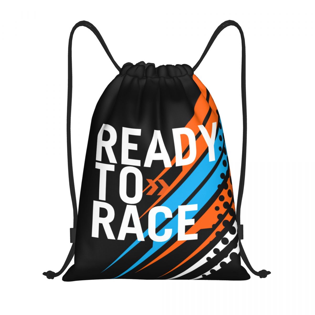 Drawstring Gym Bag - Ready To Race Drawstring Backpack Bags