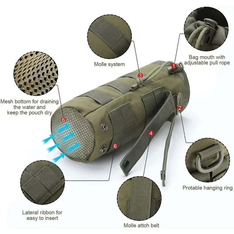 Tactical Molle Water Bottle Ba - Hydration Pack Outdoor review and price