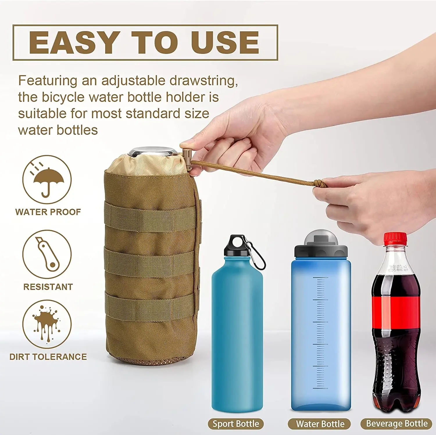 Tactical Molle Water Bottle Ba - Hydration Pack Outdoor review and price