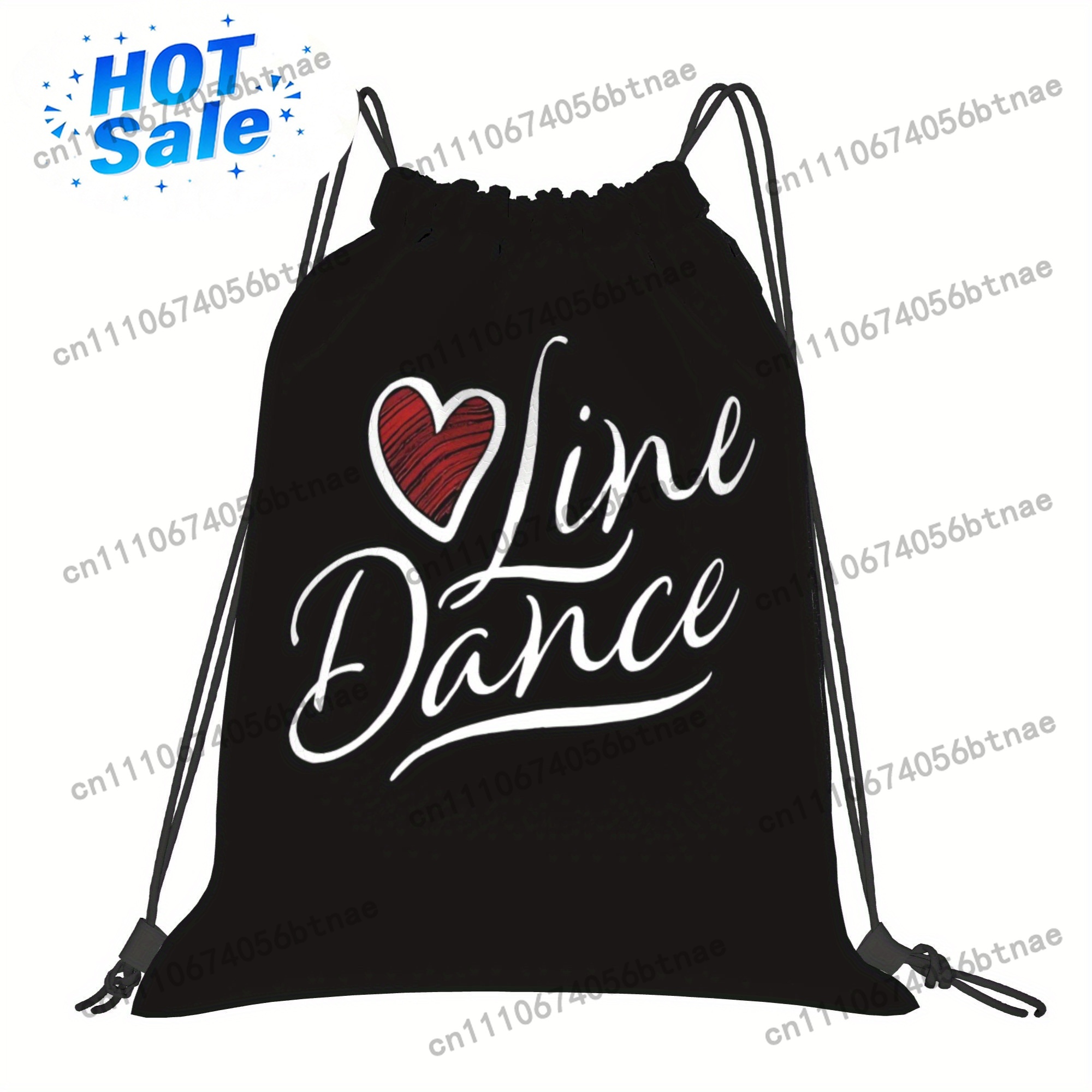 LOVE Line Dance Drawstring Bag - Drawstring Gym Bag review and price