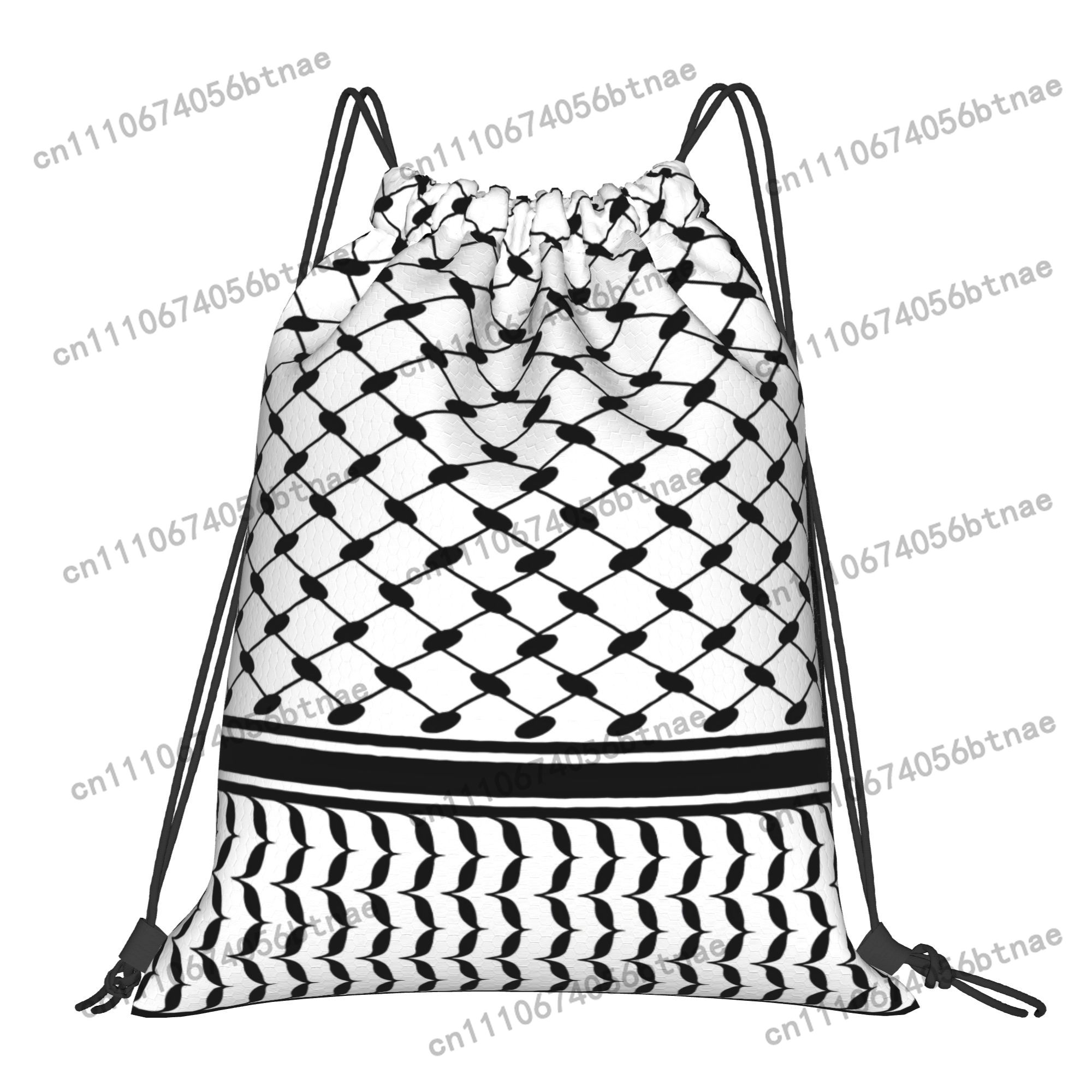 Kufiya Middle Eatern Pattern D - Drawstring Gym Bag review and price