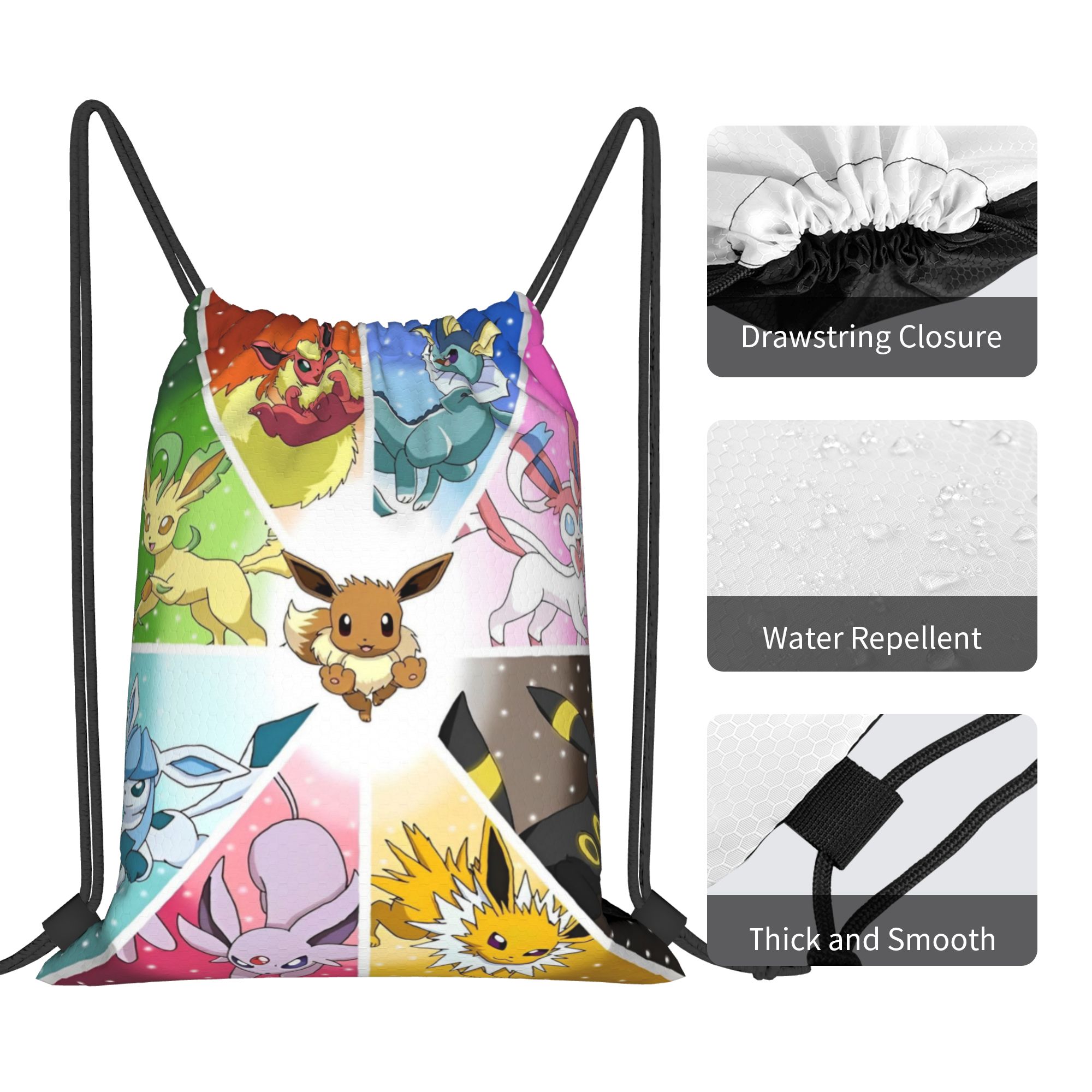 90s Anime Poke-Mon Drawstring  - Drawstring Gym Bag review and price