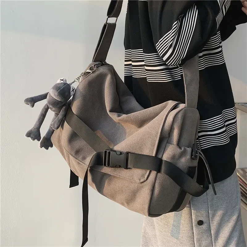 Solid Color Flip Cover Canvas  - Canvas Backpack Casual review and price