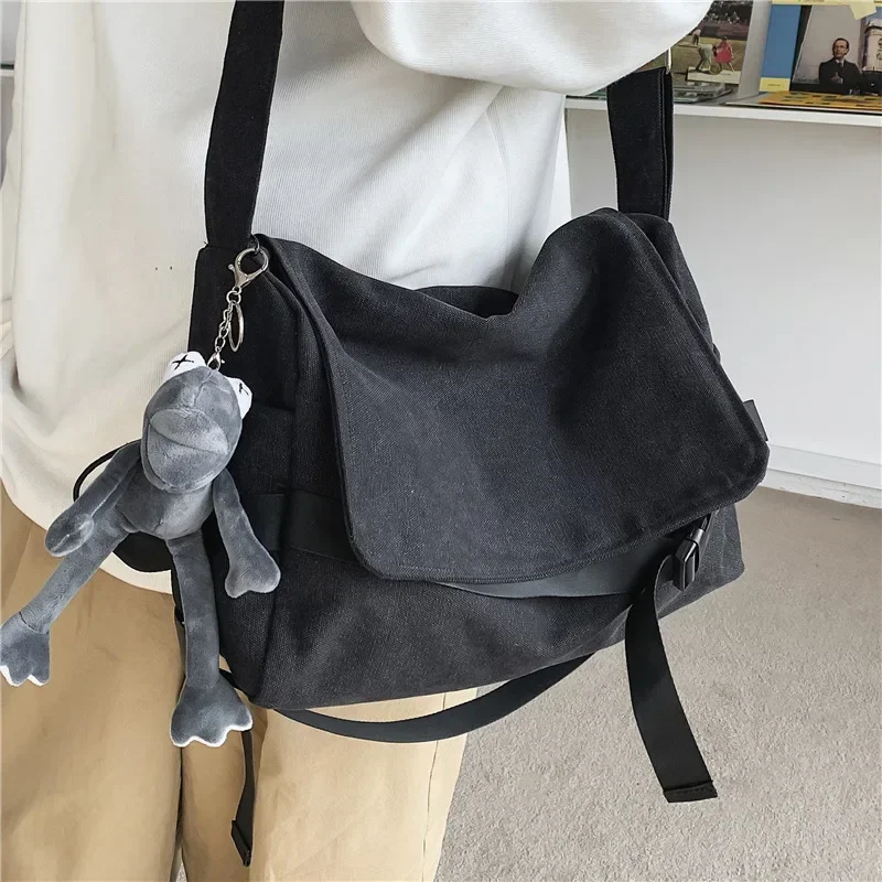 Solid Color Flip Cover Canvas  - Canvas Backpack Casual review and price