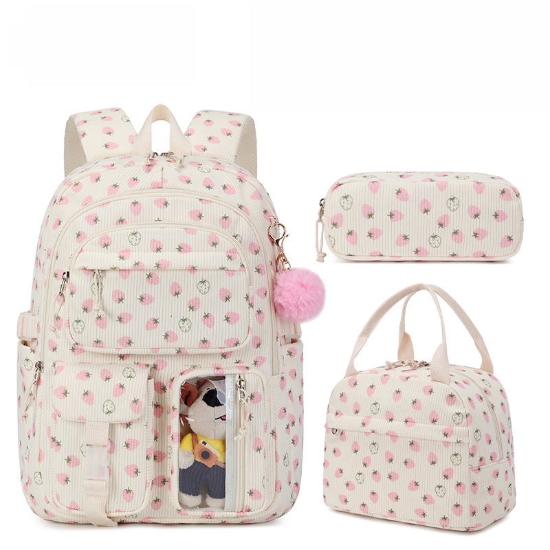 3pcs/set Corduroy School Backp - School Backpack Teen review and price