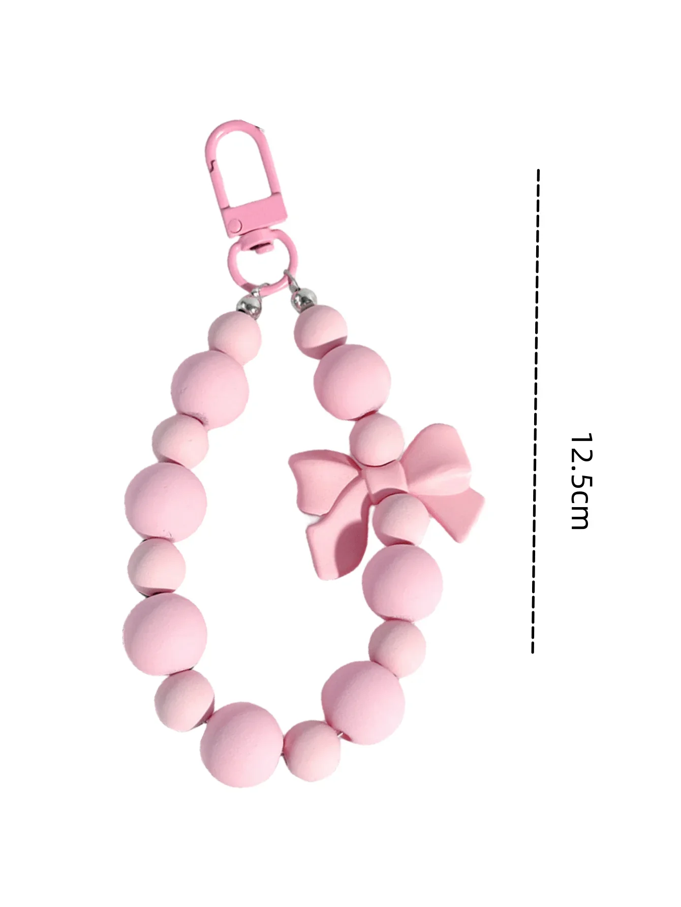 1pc Pink Pearl Bow Keychain Mo - School Backpack Teen review and price