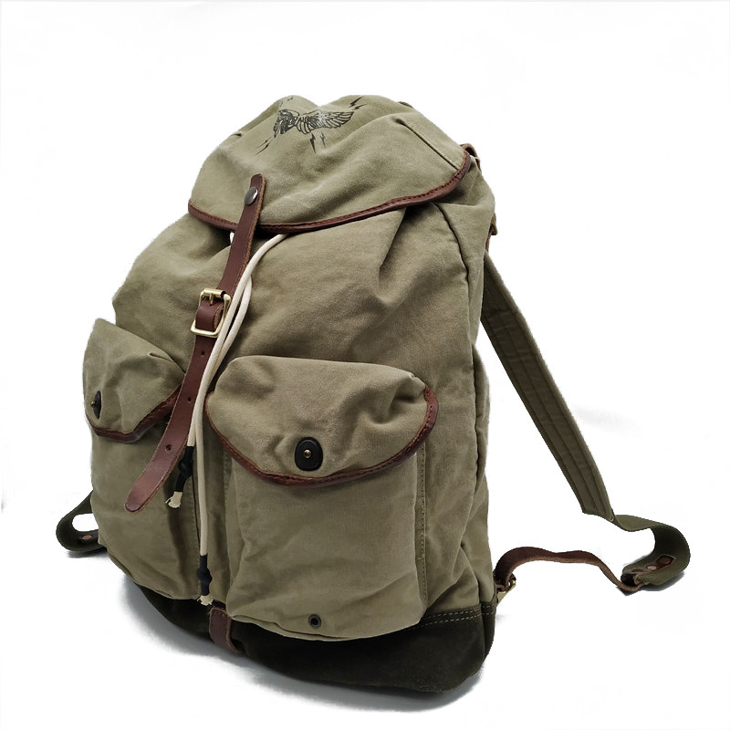 Retro American High Density Ca - Canvas Backpack Casual review and price
