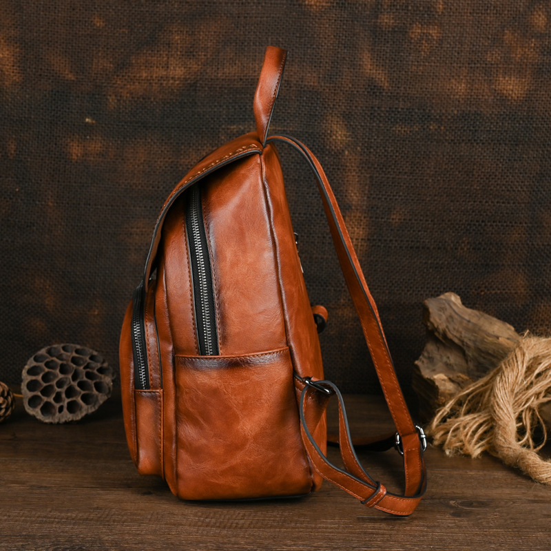 Johnature 2026 New Vintage Han - Leather Backpack Vintage review and price