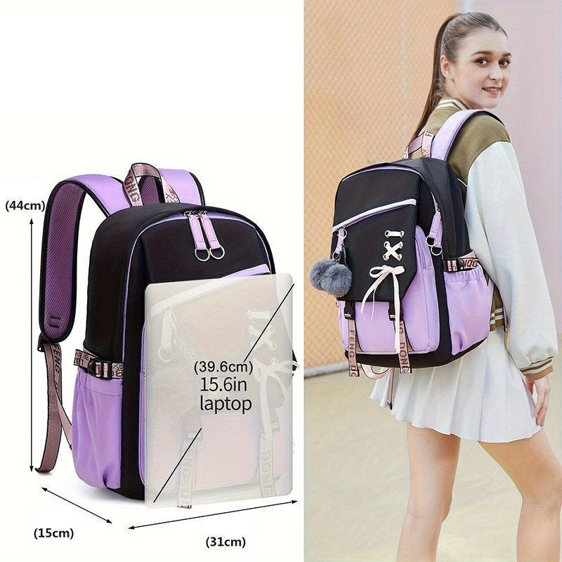 Color Block Backpack Teen Girl - School Backpack Teen review and price