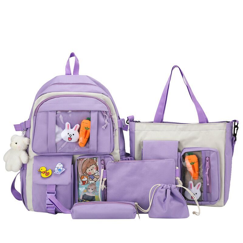 4 Pcs Sets Children's School B - School Backpack Teen review and price
