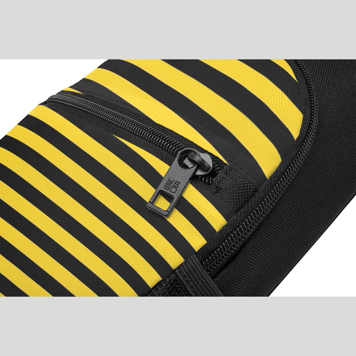 Yellow And Black Stripes In Th - Sling Backpack Shoulder review and price